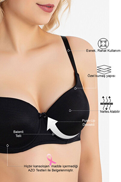 F.K Εσώρουχα Flat Model Push Up Underwire σουτιέν