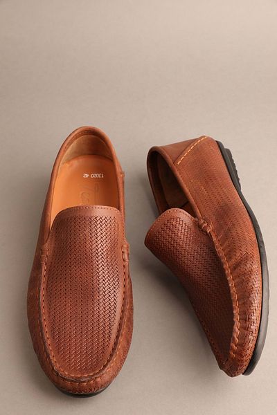 Gondol Men's Genuine Leather Classic Loafer Brown 42 Ttx.20139