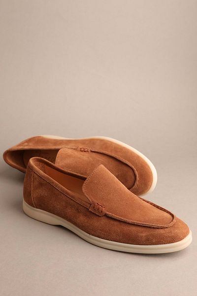 Gondol Men's Genuine Leather Classic Loafer Tan Suede 40 Ttx.20161