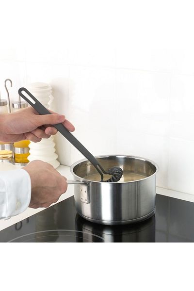 IKEA IKEA FULLÄNDAD Whisk – 27 cm Grey, Heat-Resistant, Non-Stick Safe, Ergonomic Handle, Dishwasher Safe
