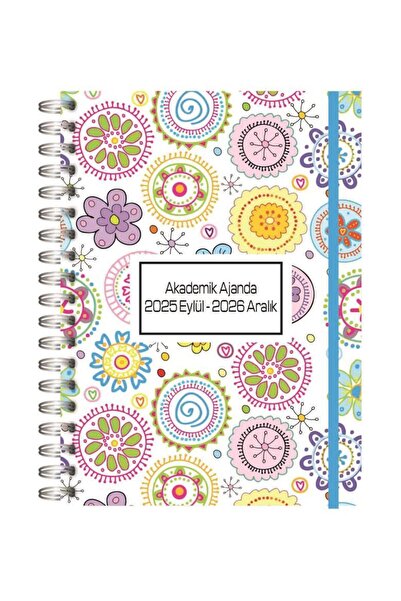 Lizy Септември 2025 г. - декември 2026 г. Спирален академичен дневен ред A5 15x21 см Дизайн-1