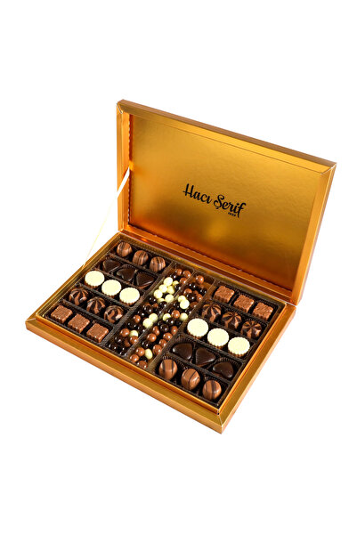Hacı Şerif Kahve Drajeli Special Çikolata 490g (Gold Kutu)