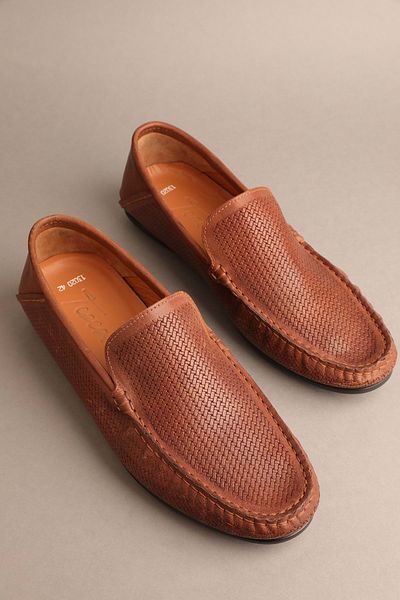 Gondol Men's Genuine Leather Classic Loafer Brown 42 Ttx.20139