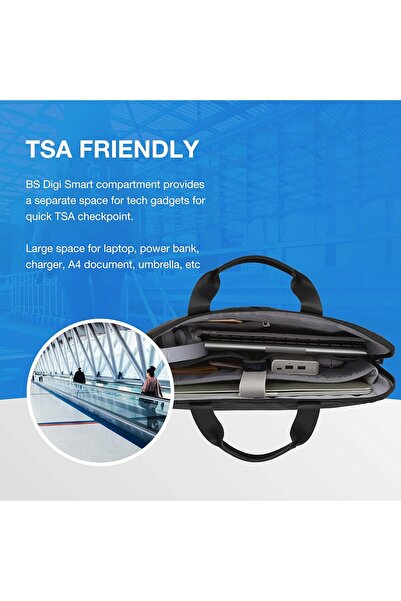 BAGSMART 15.6 Inch Laptop Case for Business Travel