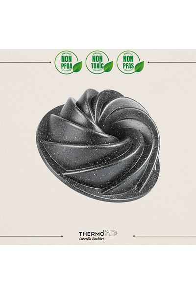 ThermoAD |   Wind Rose Cake Mold |   Gray |   24cm