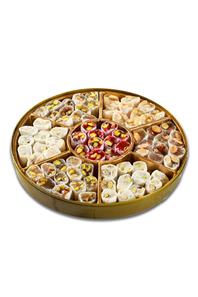 Hacı Şerif Çifte Kavrulmuş Karışık Yuvarlak Fitil Lokum (500G)