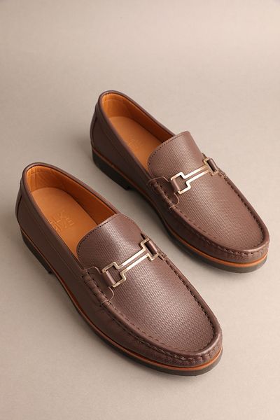 Gondol Men's Genuine Leather Classic Loafer Brown 42Model No: 20137