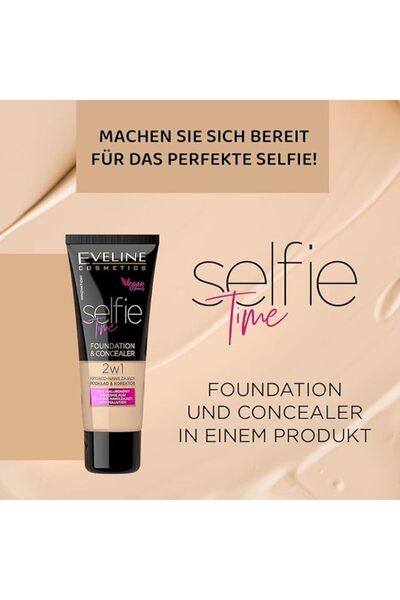 Eveline Cosmetics Eveline Cosmetics Selfie Time Foundation & Concealer - 03 Vanilla, 30 Ml