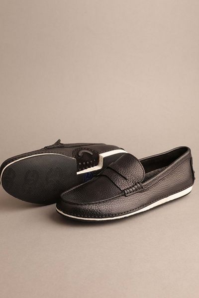 Gondol Loafer clasic pentru bărbați din piele naturală negru 40 ttx.20160