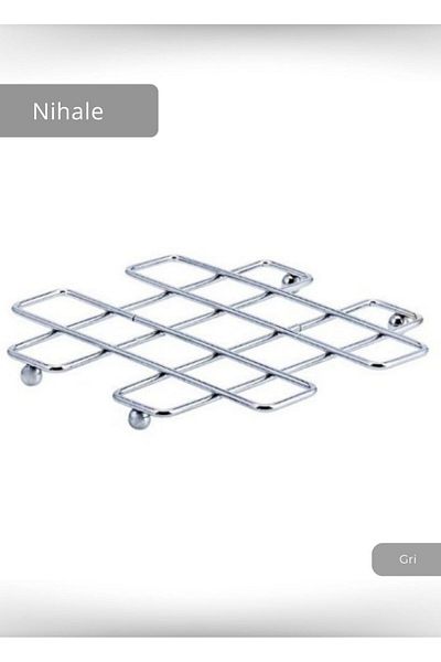 Jet's Home Stainless Square Pot - Teapot Pad Protector Heat Resistant Steel Chrome for Kitchen Counter