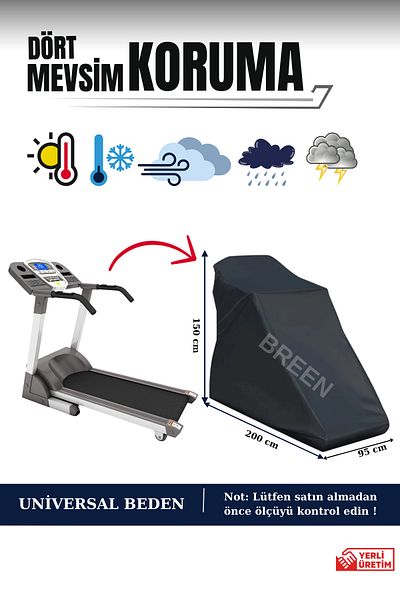 Breen Universal Mold Treadmill Pad Cover, Protective Case for Indoor and Outdoor, Water and Dust Proof