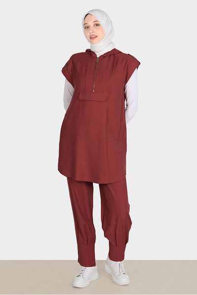 Alvina Hooded Short Sleeve Tunic - 42767