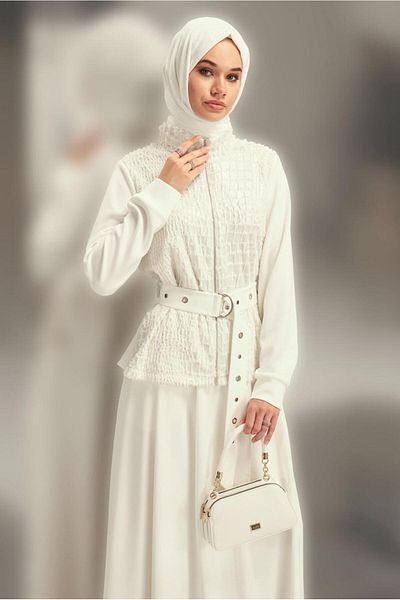 Alvina Belted Skirt Tracksuit Suit 45127