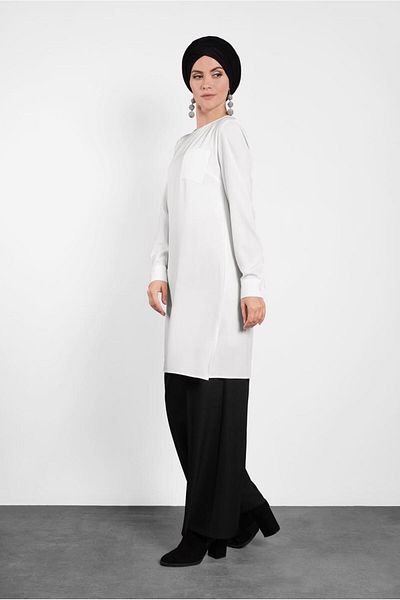 Alvina 40169 Μοντέλο Basic Tunic - Σχισμές στα πλαϊνά