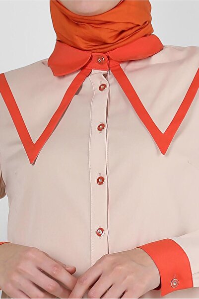 Alvina YAKA DETAYLI GÖMLEK TUNİK 43817