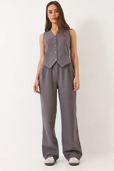 Bianco Lucci Női Palazzo Pants Vest alsó-felső öltöny 60331 60271041