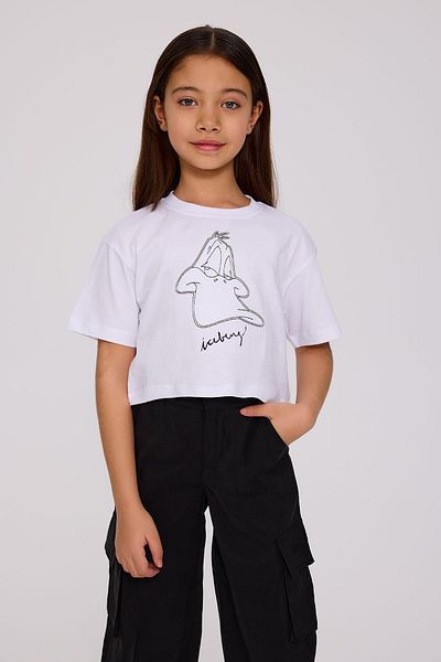 Iceberg Λευκό μπλουζάκι για κορίτσια BG Store