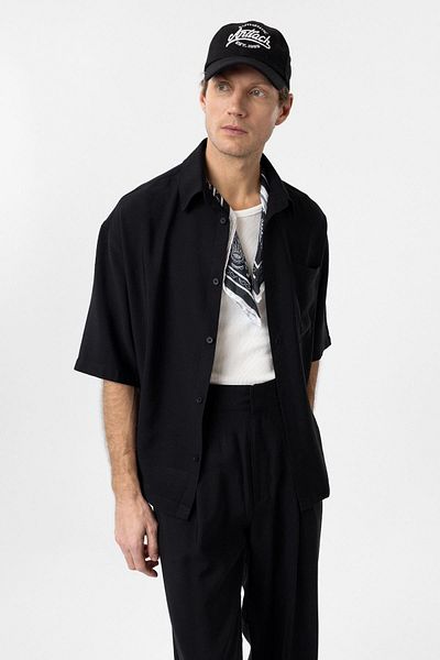 Antioch Black Relaxed Short Sleeve Men's Shirt