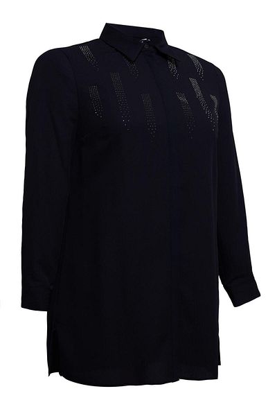 Alvina Large Size Stone Detailed Tunic 20397