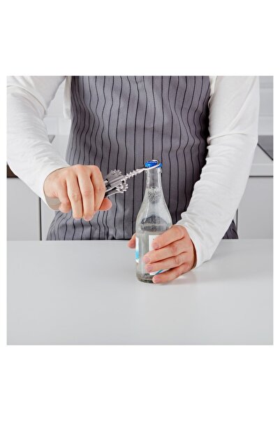 IKEA Ikea  IDEALISK Corkscrew, silver-colour/matt with bottle opener