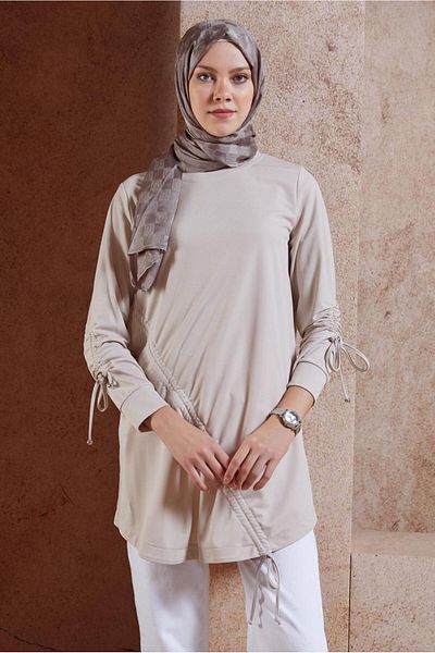 Alvina Tracksuit Tunic - Drawstring Detailed 44766