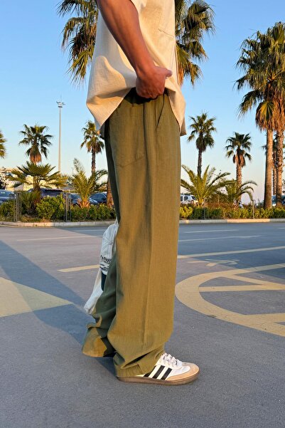 Flaw Wear Bel Lastikli Rahat Keten Pantolon