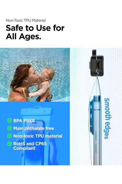 Spigen Universal Waterproof Phone case [1 Pack] IPX8 Pouch A601 - Mint