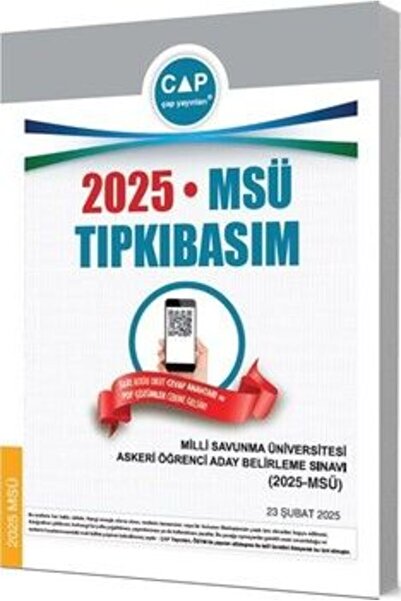 Çap Yayınları Çap Yayınları Üniversiteye Hazırlık MSÜ 2025 Tıpkı Basım