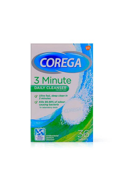 Corega Denture Cleanser 3 Minutes Rapid Action 36 Ct
