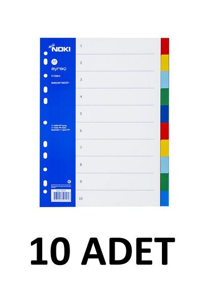 Noki 10 Pieces 2X5 Color Bookmark Separator