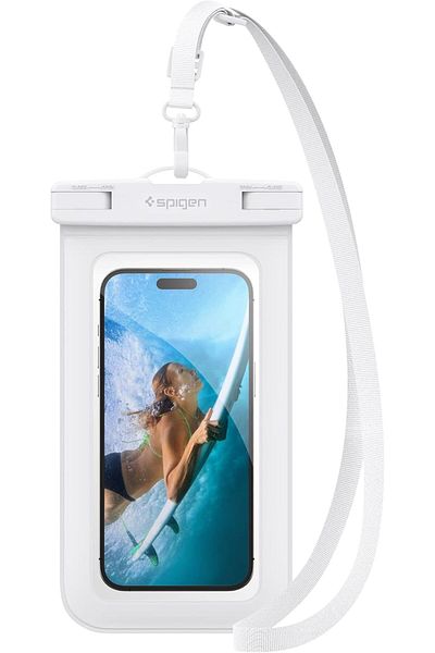 Spigen Universal Waterproof Phone case [1 Pack] IPX8 Pouch A601 - White