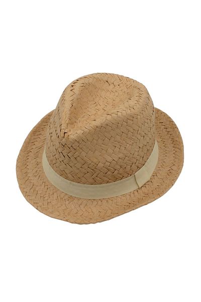 BM GİFT DESİGN Men's beige beach hat with band