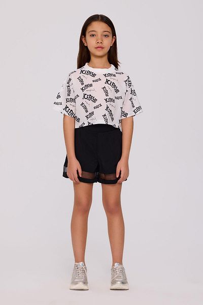 Iceberg Λευκό μπλουζάκι για κορίτσια BG Store