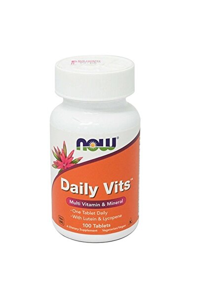 Now أطعمة الفيتامينات اليومية متعددة الأقراص، 100 قرص