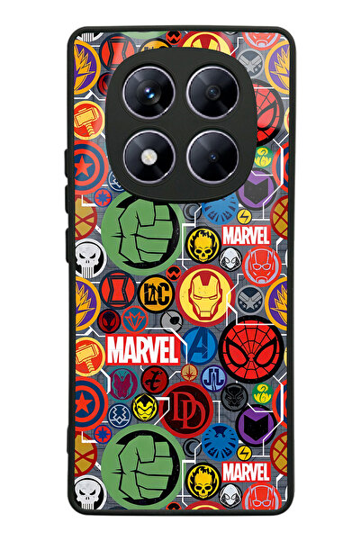 Spoyi Xiaomi Redmi Note 14 Pro Plus Marvel Face Tasarımlı Glossy Telefon Kılıfı