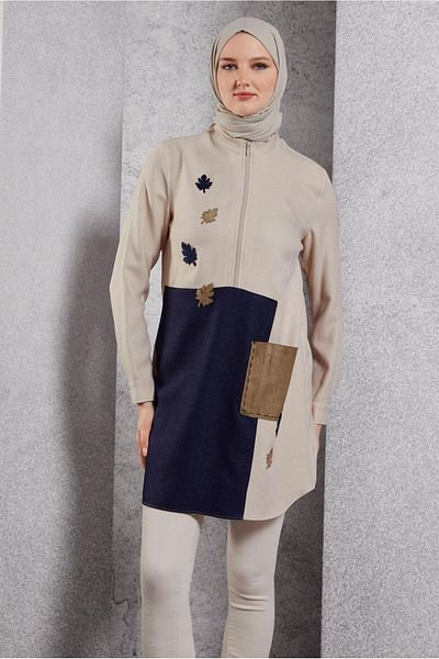 Alvina 45105 Model Color Blocked Tunic