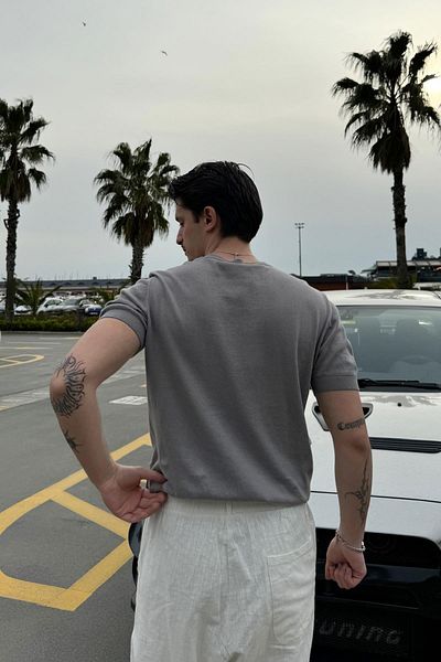 Flaw Wear Basic Knitwear T-Shirt