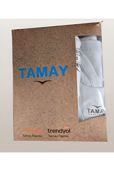 Tamay Boxer 3 Pieces Men's Black Color Undershirts (Shipped in a Box) Undershirt Undershirt Quality 100% Combed Cotton