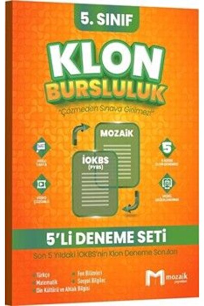 Mozaik Yayınları Mozaik Yayınları 5. Sınıf Klon 5 li Deneme Seti