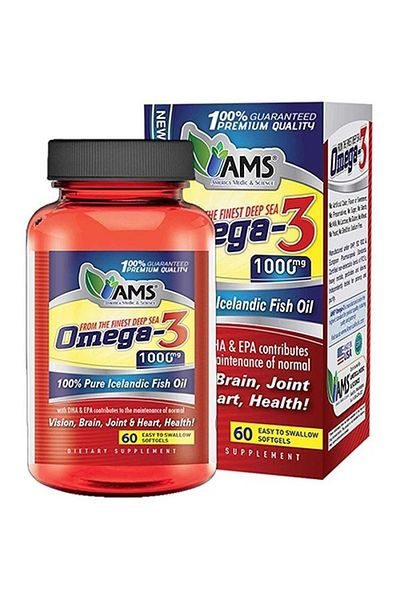 AMS America Medic & Science Omega 3 1000mg 60softgels