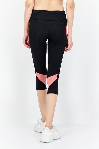 adidas Women Sportswear Fit Brand Logo 3/4 Training Tights, Black Combo