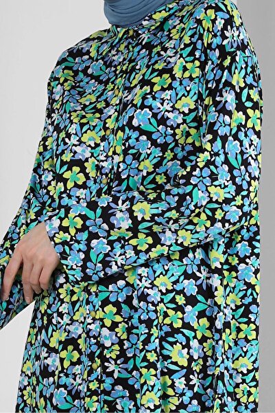 Alvina 43643 Model Cămașă Tunica cu Motive de Flori