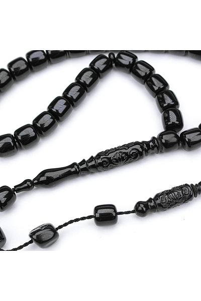 Skygo Oltu Stone Short Antique Model Nakkaş Carved Imameli Rosary