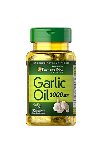 Puritans Pride زيت الثوم من Puritan's Pride بتركيز 1000 ملغ (100 كبسولة هلامي...