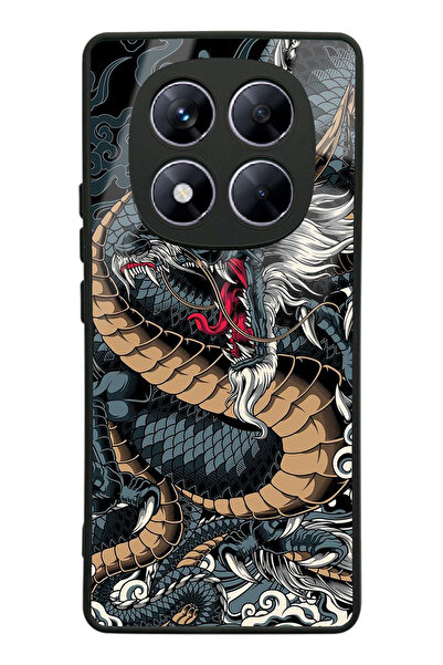 Spoyi Xiaomi Redmi Note 14 Pro 4G Ejderha Tasarımlı Glossy Telefon Kılıfı