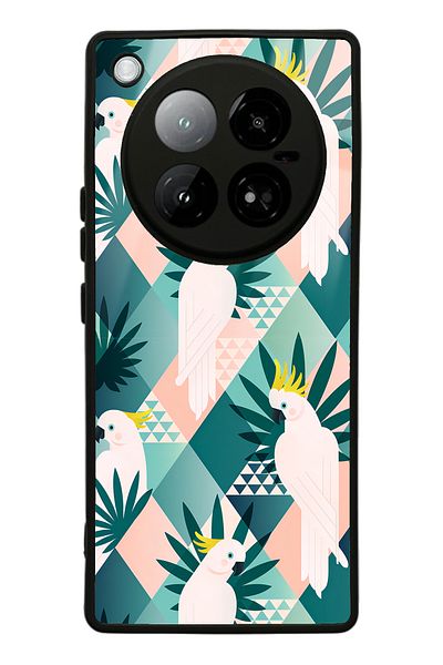 Spoyi Infinix Zero 40 4g Glossy Phone Case with Retro Parrot Design