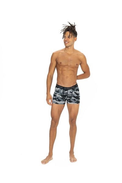U.S. Polo Assn. Ανδρικό σετ μπόξερ 3 τεμαχίων 95% βαμβάκι 5% ελαστάνη USPA με άδεια χρήσης