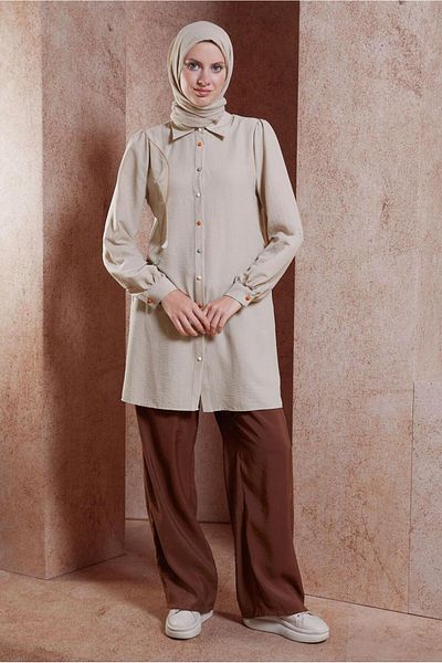 Alvina Hijab Tassel Detailed Tunic - 44591