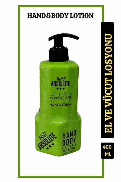 Nano Absolute 500 ml Hand and Body Lotion Green Peace Moisturizing and Soothing