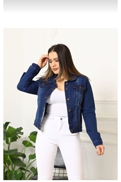 Moda Boliw Jachetă scurtă albastru închis 1